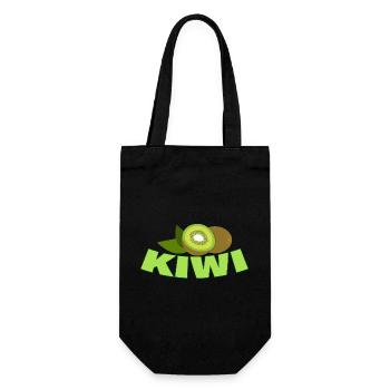 KIWI - Geschenkbeutel für Flaschen - Schwarz - Vorne