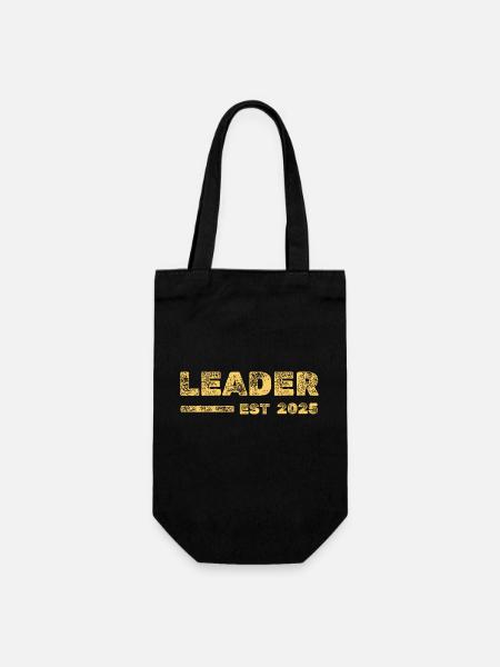 Leader 2025 - Geschenkbeutel für Flaschen - Schwarz
