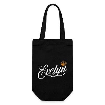 Evelyn Nom personnalisé pour femmes enfants bambins - - Sac à bouteille - noir - Devant
