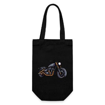 Motorcycle Biker - Gift Bag for Bottles - black - Front