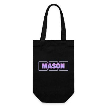 Geschenk für Mason - Geschenkbeutel für Flaschen - Schwarz - Vorne