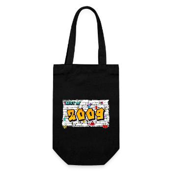 Grunge seit 2009 Graffiti – 16 Jahre Street - Geschenkbeutel für Flaschen - Schwarz - Vorne
