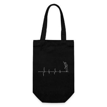 Climber on ECG Line - Gift Bag for Bottles - black - Front
