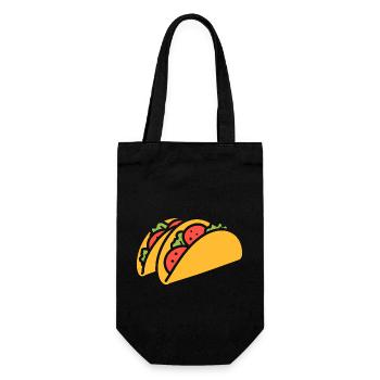 Tacos - Gift Bag for Bottles - black - Front