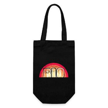 Rio logo Vintage Sunset - Gift Bag for Bottles - black - Front