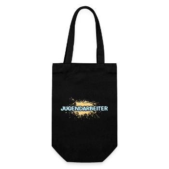 Youth worker - Gift Bag for Bottles - black - Front