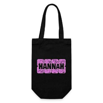 Hannah - Geschenkbeutel für Flaschen - Schwarz - Vorne