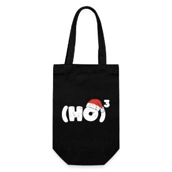 Ho Ho Ho Chapeau de Père Noël Cadeau Vintage Xmas - Sac à bouteille - noir - Devant