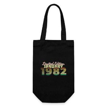44th Birthday Limited Edition (SCR) 01/1982 - Gift Bag for Bottles - black - Front