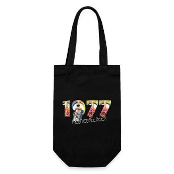 1977 Vintage Retro – Cassette – Cool Olds - Gift Bag for Bottles - black - Front