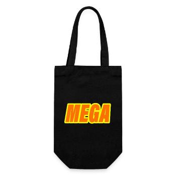 mega - Gift Bag for Bottles - black - Front