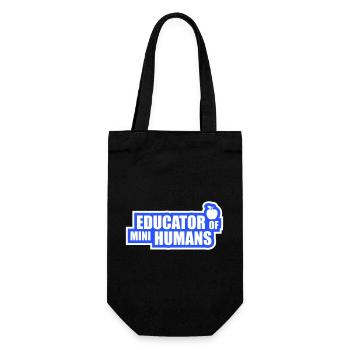 Éducatrice de petits humains Enseignante des enfants drôles - Sac à bouteille - noir - Devant