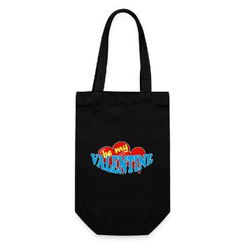 Valentine - Gift Bag for Bottles - black - Front