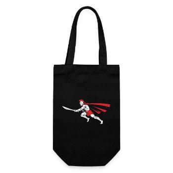 Spartan Attack Sword Maskottchen Spartan Dash - Geschenkbeutel für Flaschen - Schwarz - Vorne