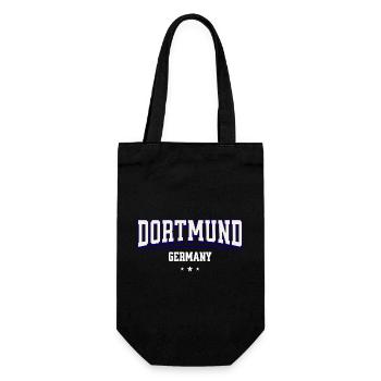Dortmund Shirt für Deutschland Fans - Geschenkbeutel für Flaschen - Schwarz - Vorne