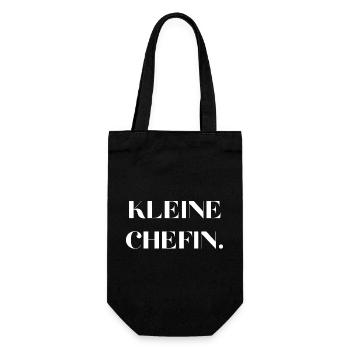 Kleine Chefin - Geschenkbeutel für Flaschen - Schwarz - Vorne