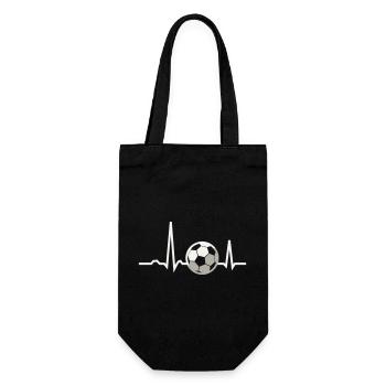 Don pour fan de la ligne ECG Pulsation de cœur de football - Sac à bouteille - noir - Devant