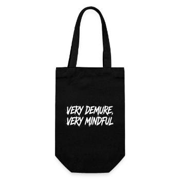 Très réservé, très attentif – Déclaration - Sac à bouteille - noir - Devant