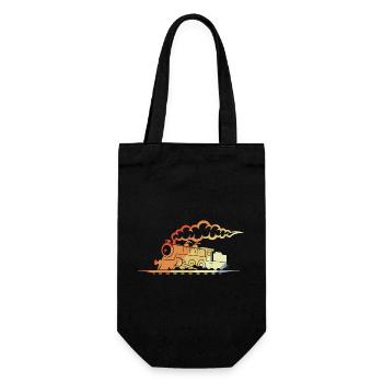 Aspect rétro ferroviaire - Sac à bouteille - noir - Devant