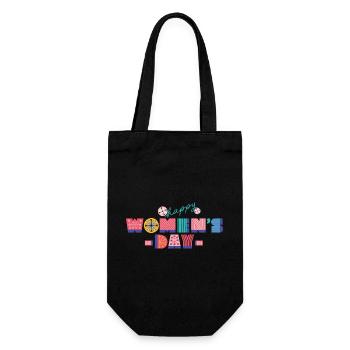 international Women's Day - Gift Bag for Bottles - black - Front