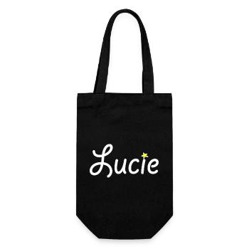 Lucie - Geschenkbeutel für Flaschen - Schwarz - Vorne