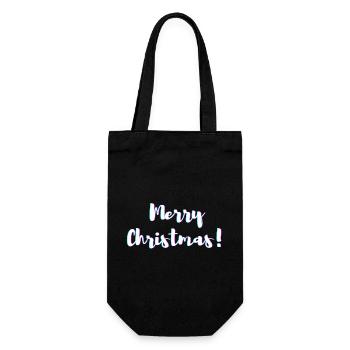 Joyeux Noël! - (Joyeux Noël)! - Sac à bouteille - noir - Devant