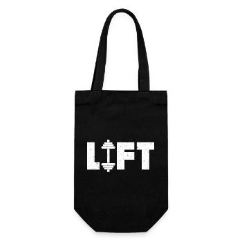 Lift Deadlifting Weightlifting Weightlift Weight - Geschenkbeutel für Flaschen - Schwarz - Vorne