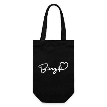 Binz heartbeat Baltic Sea seaside resort Binz - Gift Bag for Bottles - black - Front