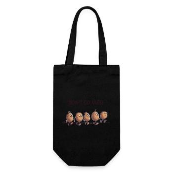 Don't go nuts! - Gift Bag for Bottles - black - Front