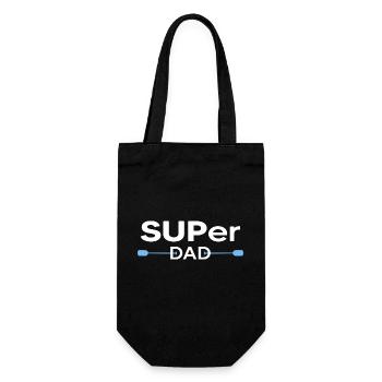 stand up paddle SUP Paddel Dad Motivation Stand Up - Geschenkbeutel für Flaschen - Schwarz - Vorne