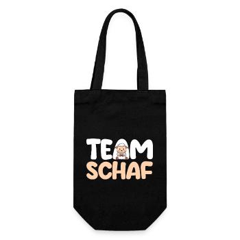 Landwirt Schäfer Bauernhof Schafe - Geschenkbeutel für Flaschen - Schwarz - Vorne