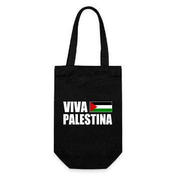 Viva palestina - Gift Bag for Bottles - black - Front