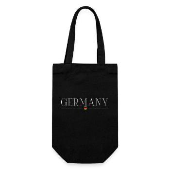 Ich liebe Deutschland - Geschenkbeutel für Flaschen - Schwarz - Vorne