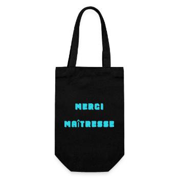 MERCI. MAÎTRESSE. MAÎTRE. MERCI MAÎTRESSE - Sac à bouteille - noir - Devant