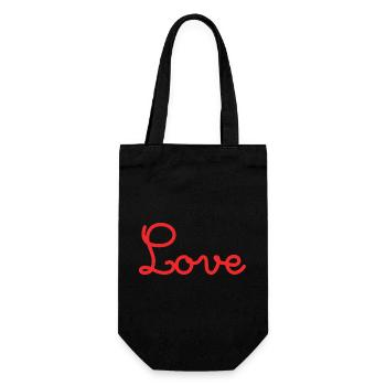 COUPLE. JUST MARRIED. EVJF. SAINT VALENTIN. MARIES - Sac à bouteille - noir - Devant