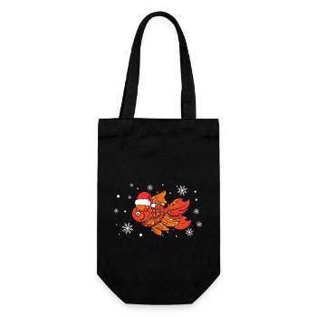 Noël des poissons rouges - Sac à bouteille - noir - Devant