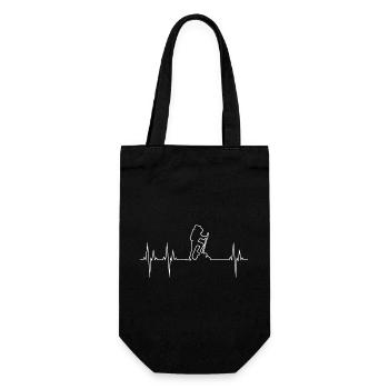 Hiker Electrocardiogram - Gift Bag for Bottles - black - Front