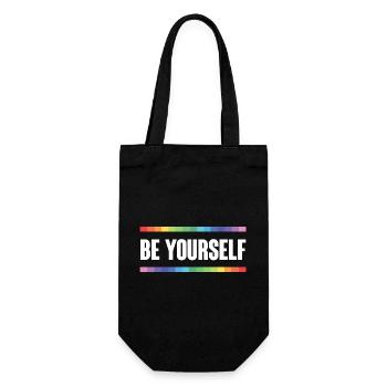 LGBTQ Pride Month - Be Yourself - Gift Bag for Bottles - black - Front