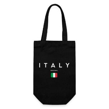 Flag of Italy, Italian pride - Gift Bag for Bottles - black - Front