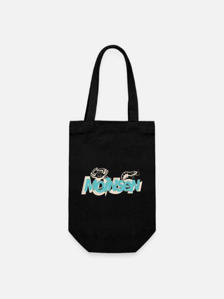 Moinsen & Krabben - Geschenkbeutel für Flaschen - Schwarz
