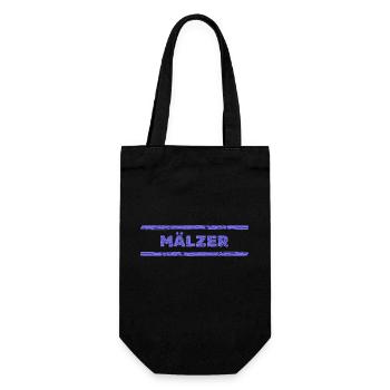 Geschenk für Mälzer - Geschenkbeutel für Flaschen - Schwarz - Vorne