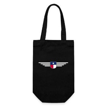 Texas Fan T-Shirt – Lone Star Style - Gift Bag for Bottles - black - Front