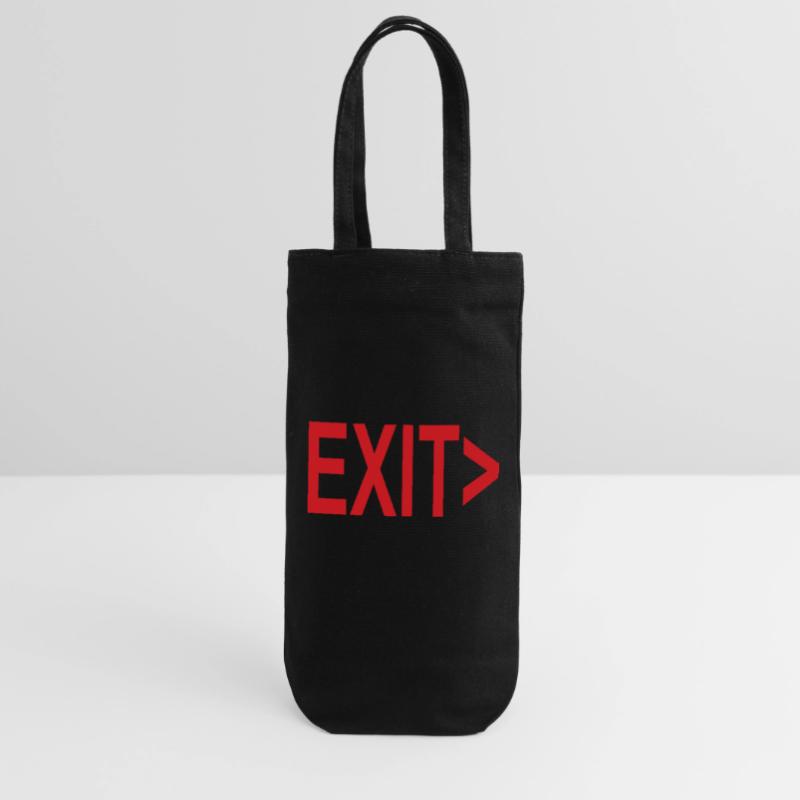 Exit / Exit / Emergency Exit Gift Bag for Bottles