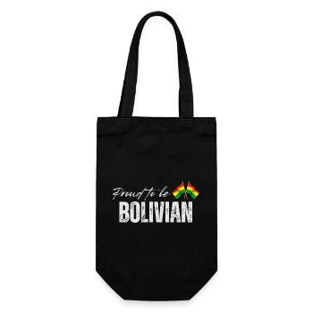 Bolivien fier, j’adore la Bolivie - Sac à bouteille - noir - Devant