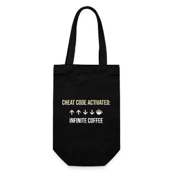 Infinite Coffee Active Cheat Code - Gift Bag for Bottles - black - Front