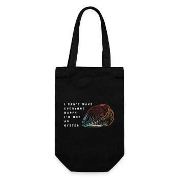 Oysters - Gift Bag for Bottles - black - Front