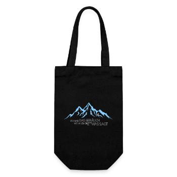 Montagne, silence, amour du bruit - Sac à bouteille - noir - Devant