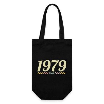 1979 - Gift Bag for Bottles - black - Front