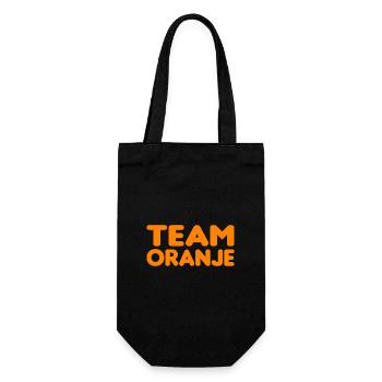 Team Oranje - Nederland - Netherlands Niederlande - Geschenkbeutel für Flaschen - Schwarz - Vorne