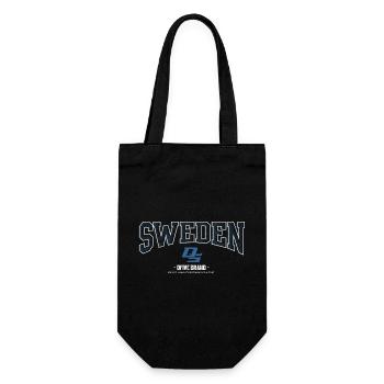 Sweden Streetwear Crest Blaumuster - Geschenkbeutel für Flaschen - Schwarz - Vorne